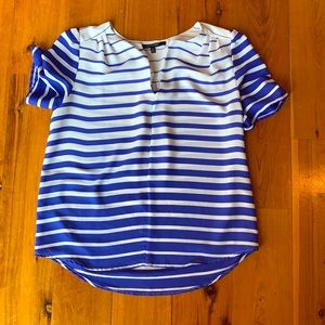 19 cooper blue and white striped shirt